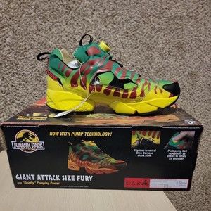 REEBOK X OG JURASSIC PARK WORLD INSTAPUMP FURY GW0212 GIANT ATTACK